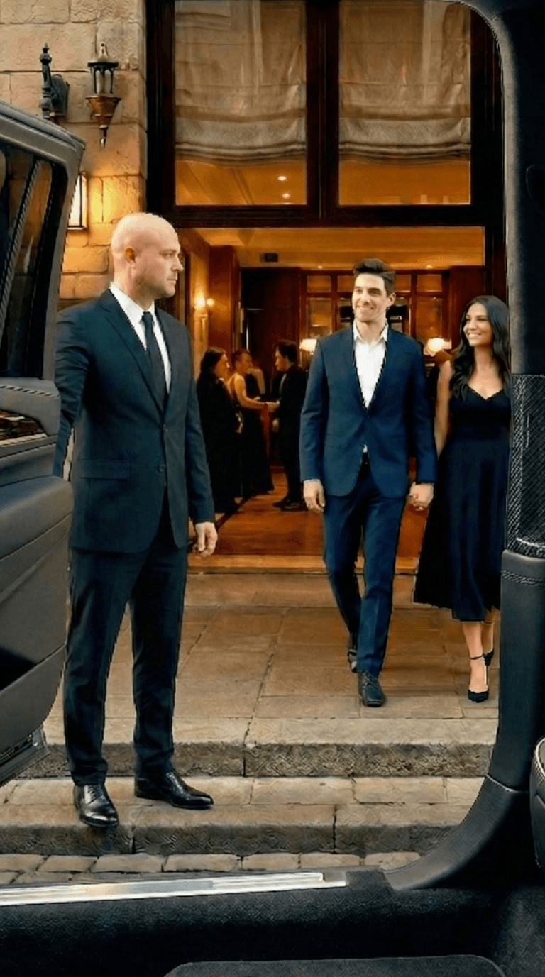 Professional chauffeur providing premium service