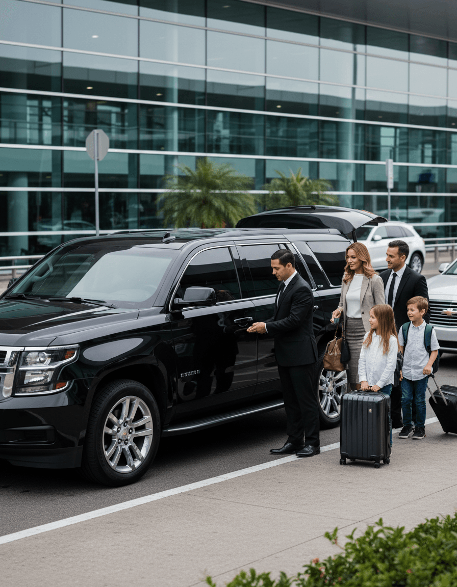 Professional chauffeur providing premium service